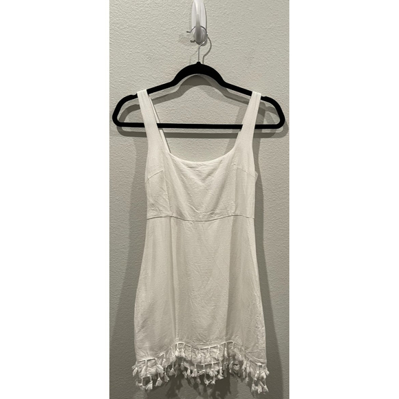 LULUS Fee The Sunshine White Tassel Mini Dress - Picture 5 of 7